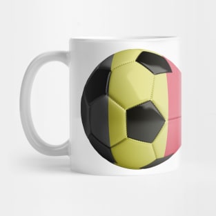 Belgium Flag Soccer Ball Mug